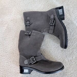 Vince Camuto Gray Combat Boots